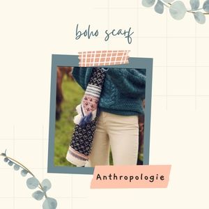 Anthro Hello Hydrangea Scarf NWOT